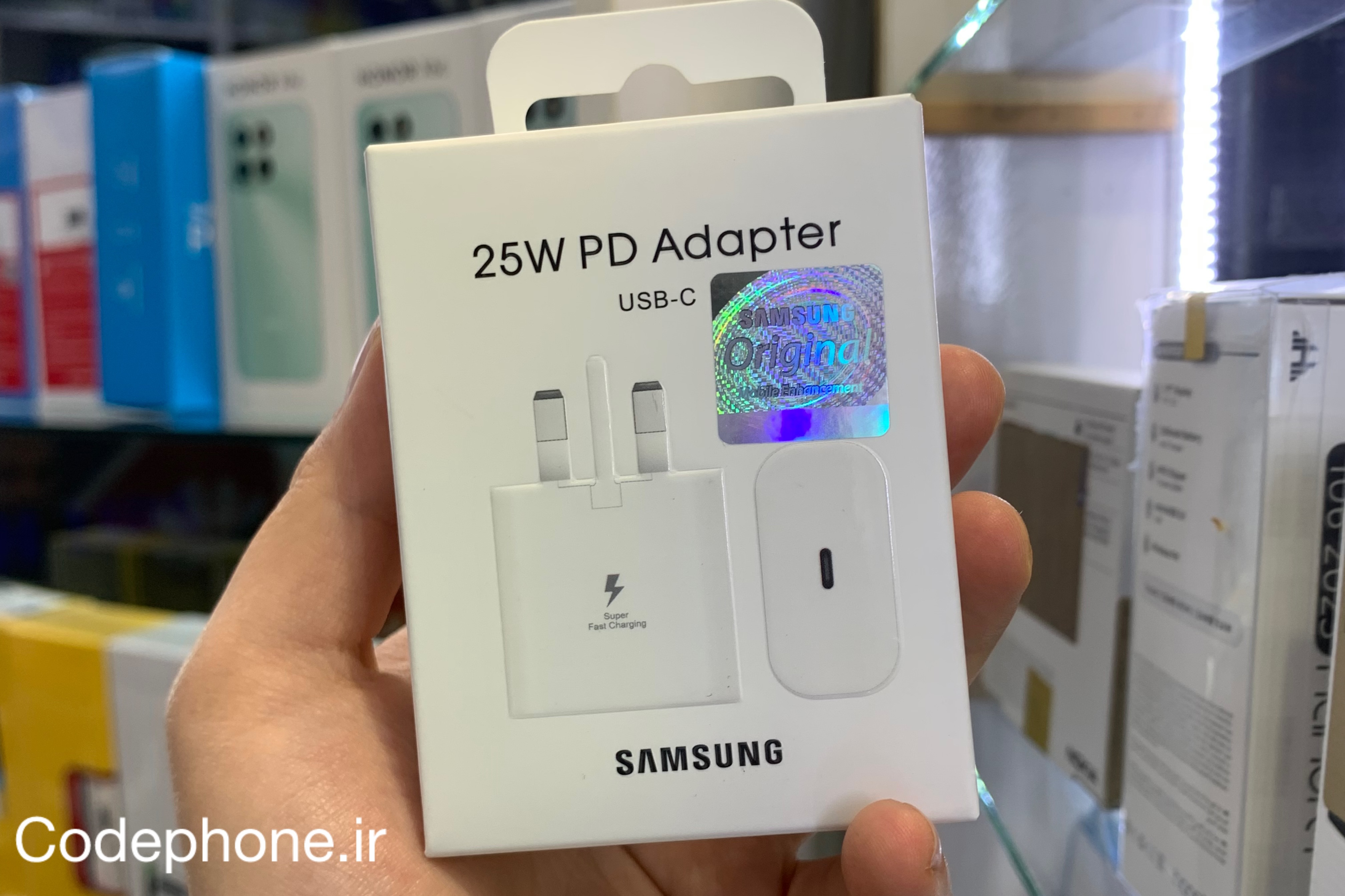 Adaptor 25W PD USB-C اصل _ سفید