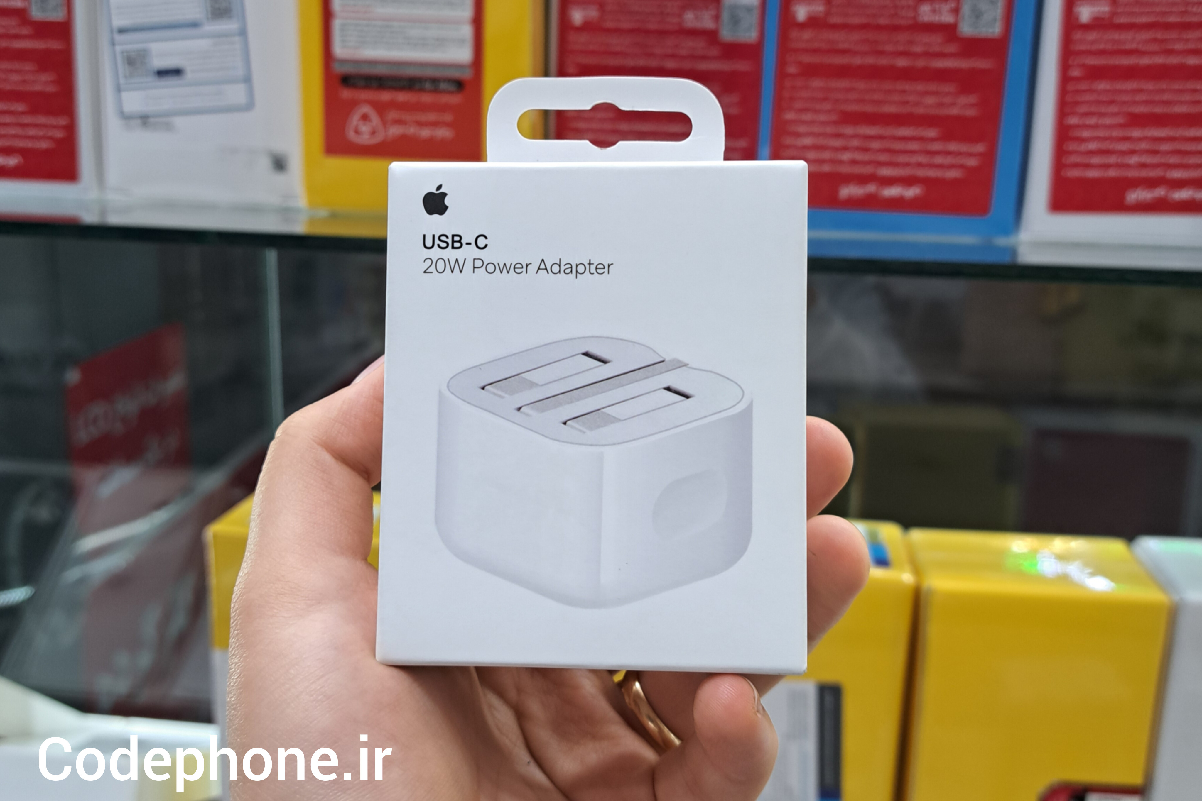 شارژر اپل ۲۰ وات سه پین بدون کابل اتصال /اصل