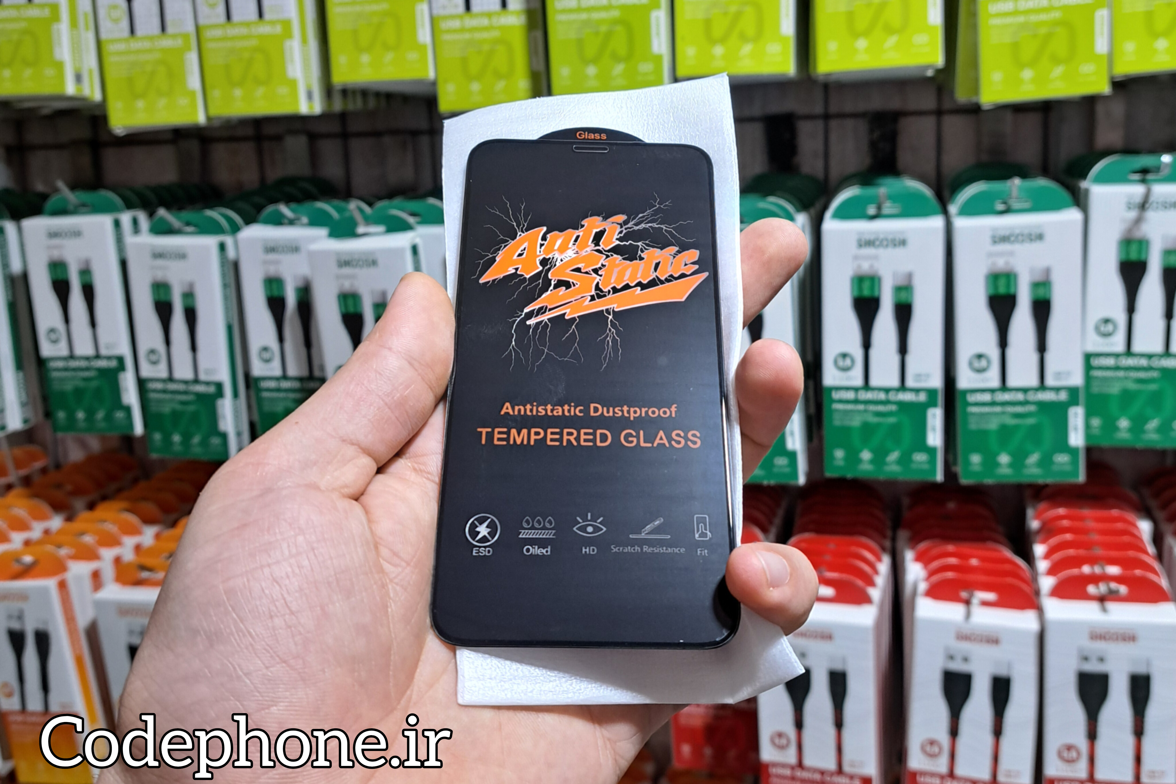 گلس شیشه ای آنتی استاتیک میتوبل آیفون  X/Xs/11Pro